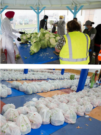 Picture of volunteers from Takanini Gurudwara